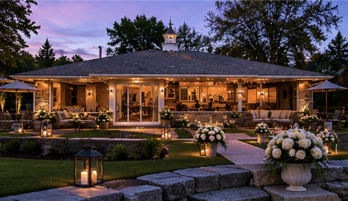 Bobcaygeon estate dressed for a wedding celebration
